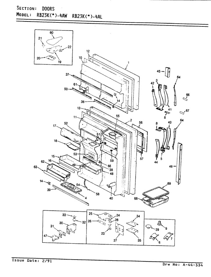 Diagram for RB23KA-4AL (BOM: BG96A)
