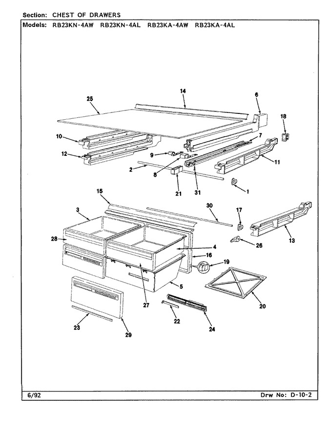 Diagram for RB23KA-4AL (BOM: BG99B)