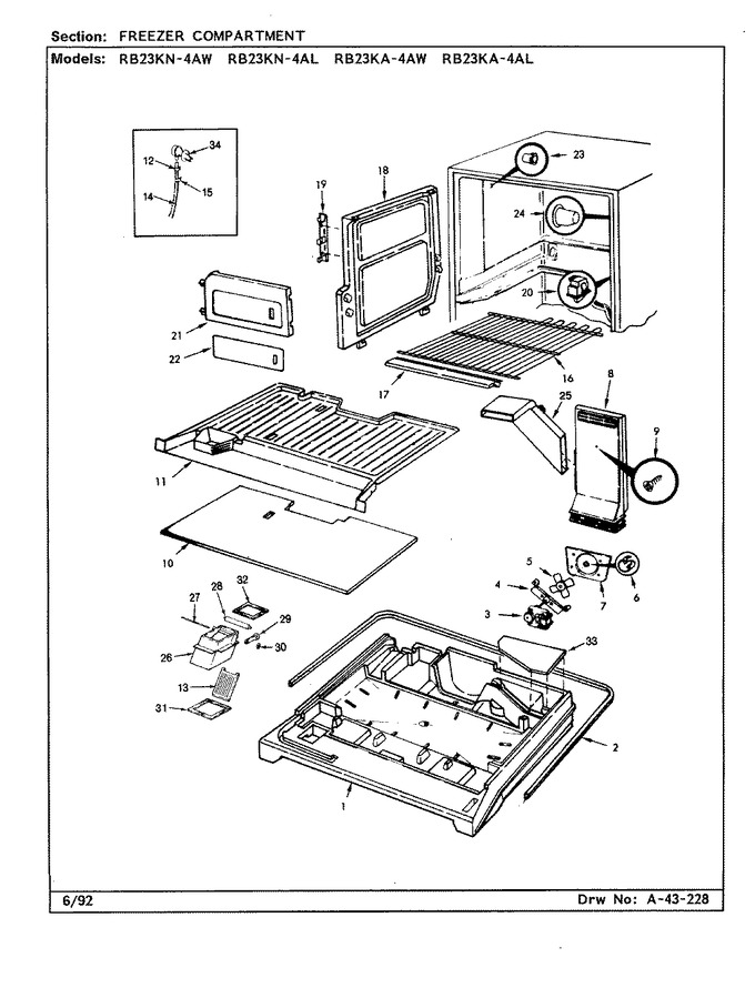 Diagram for RB23KA-4AL (BOM: BG99B)