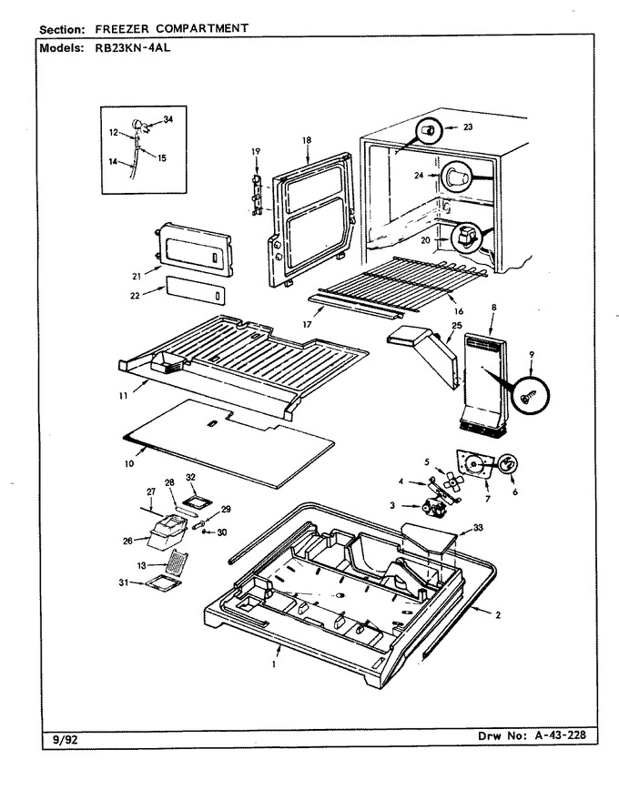 Diagram for RB23KA-4AL (BOM: CG99A)
