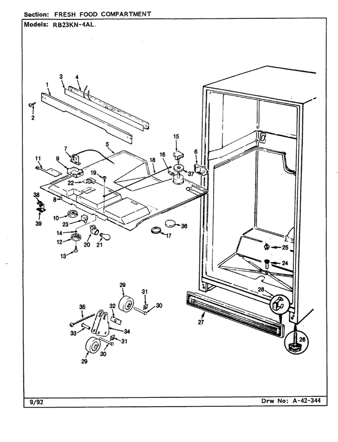 Diagram for RB23KA-4AL (BOM: CG99A)