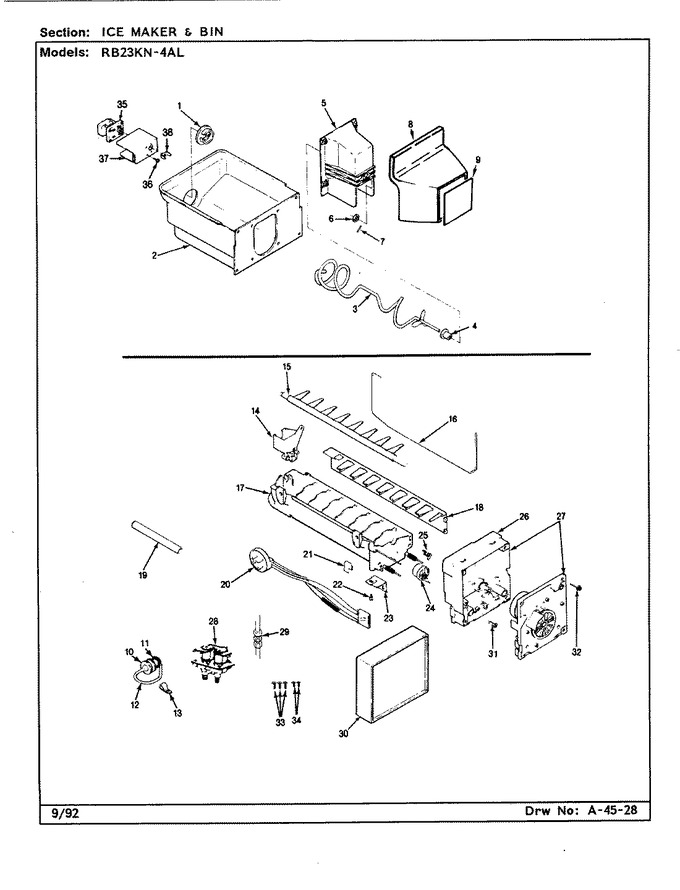 Diagram for RB23KA-4AL (BOM: CG99A)