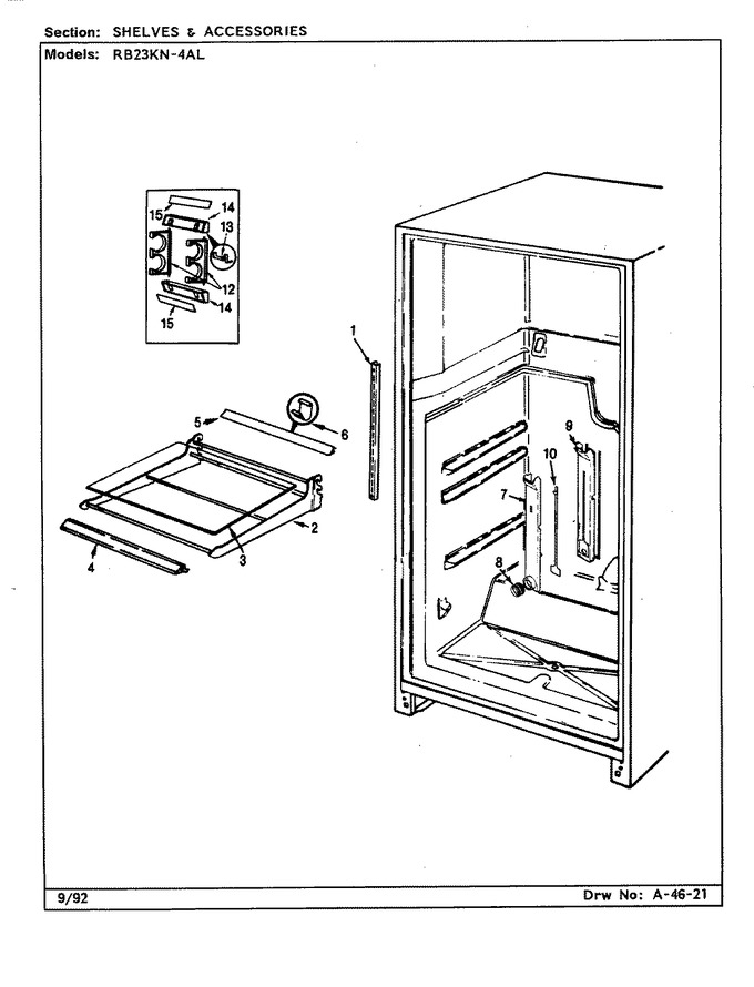 Diagram for RB23KA-4AL (BOM: CG99A)