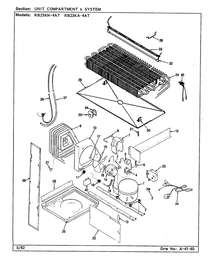 Diagram for RB23KA-4AT (BOM: CL95A)