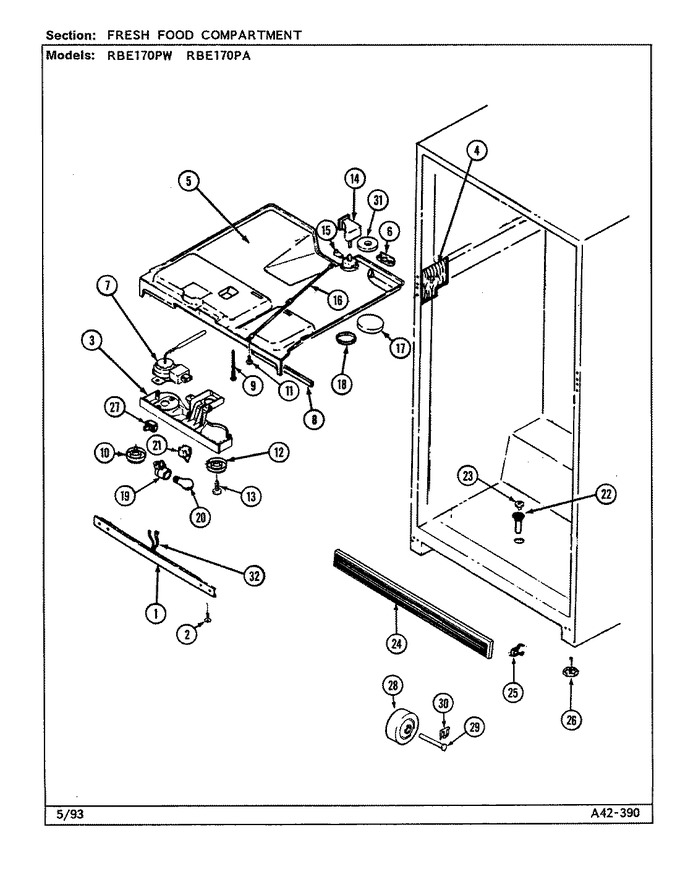 Diagram for RBE170PA (BOM: DD32A)