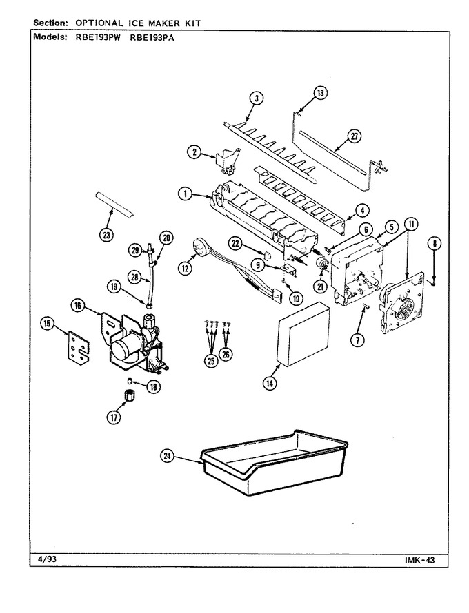 Diagram for RBE193PA (BOM: DG63A)
