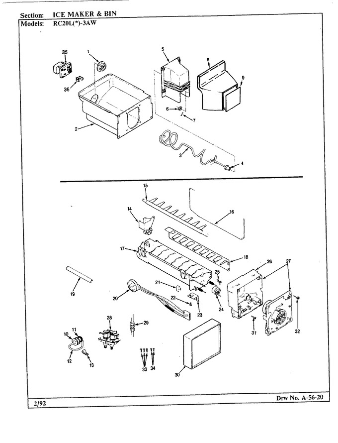 Diagram for RC20LA-3AW (BOM: BS10C)