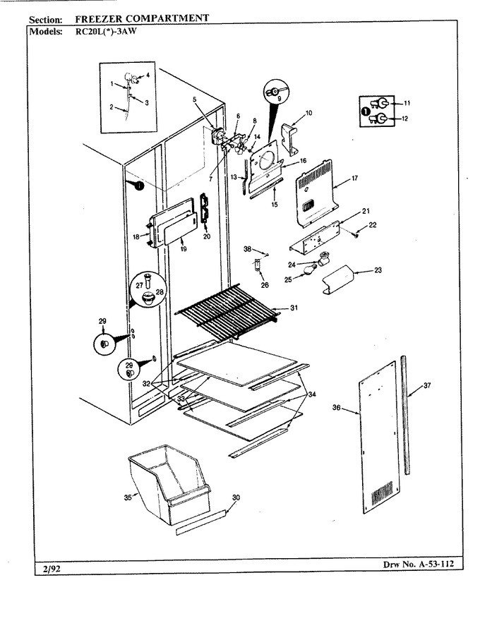 Diagram for RC20LA-3AW (BOM: BS10B)