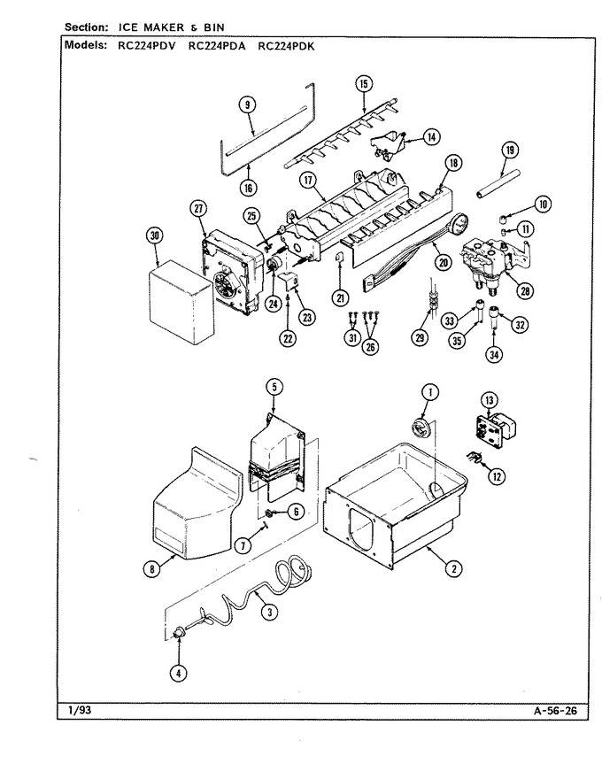 Diagram for RC224PDV (BOM: DS32A)