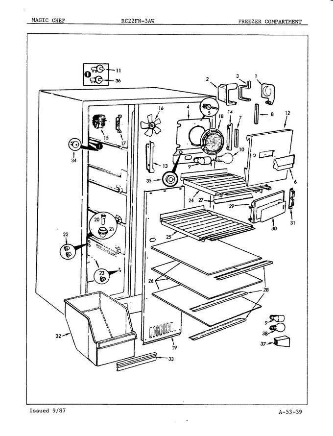 Diagram for RC22FA-3AW (BOM: 5N57A)