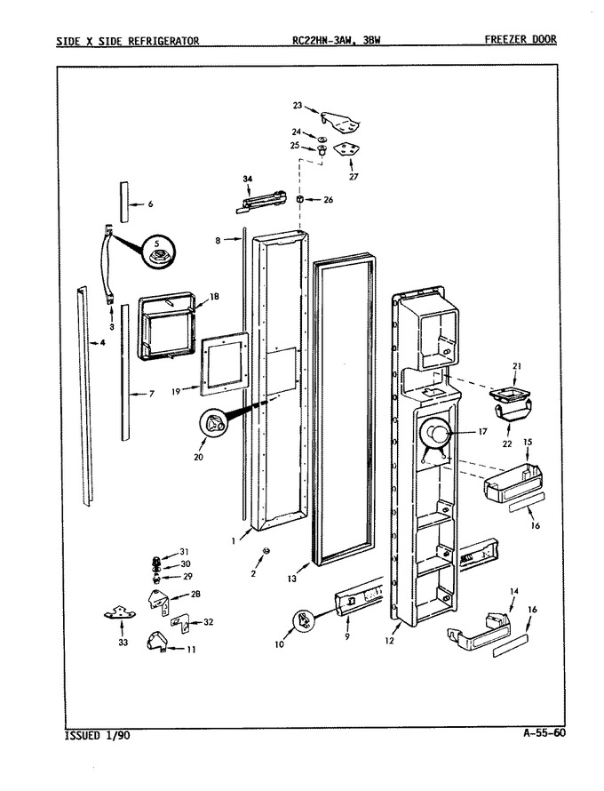 Diagram for RC22HA-3AW (BOM: 8N79A)