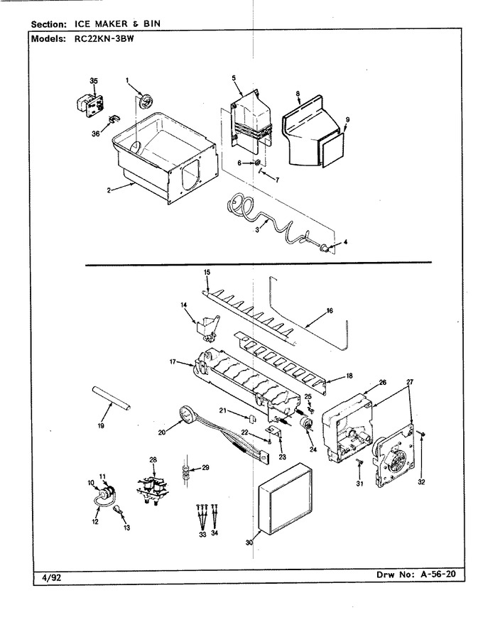 Diagram for RC22KN-3BW (BOM: BS35C)