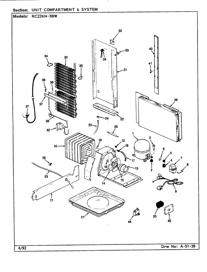Diagram for RC22KN-3BW (BOM: BS35D)