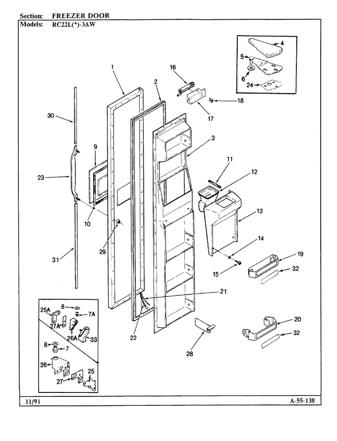 Diagram for RC22LA-3AW (BOM: BS32D)