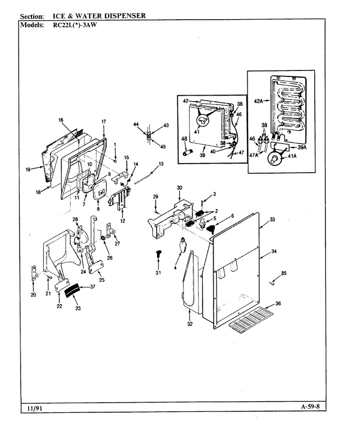Diagram for RC22LA-3AW (BOM: BS32D)