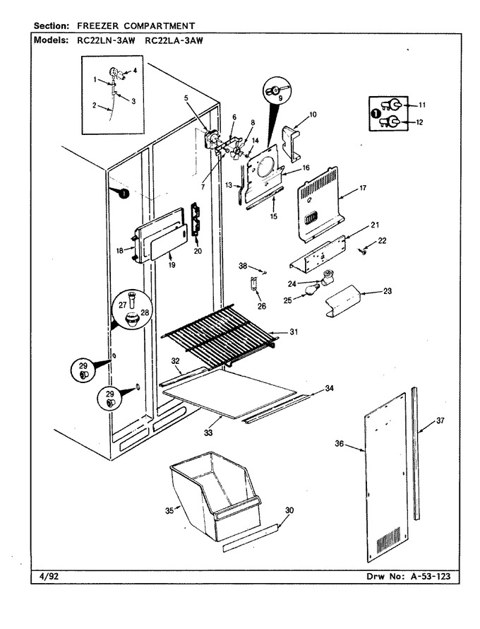 Diagram for RC22LA-3AW (BOM: BS32E)