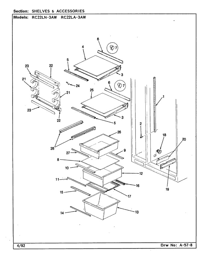 Diagram for RC22LA-3AW (BOM: CS32A)