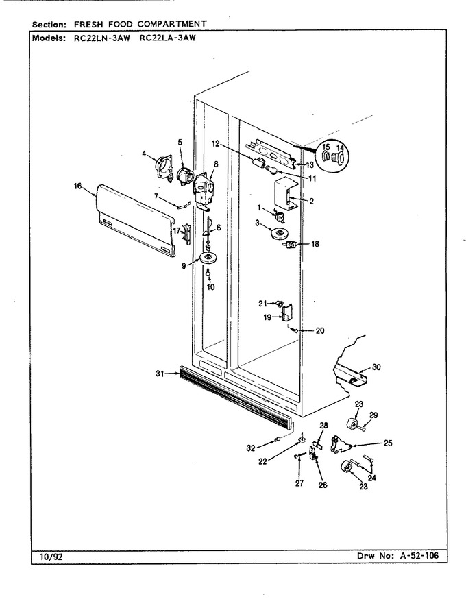 Diagram for RC22LA-3AW (BOM: CS34A)
