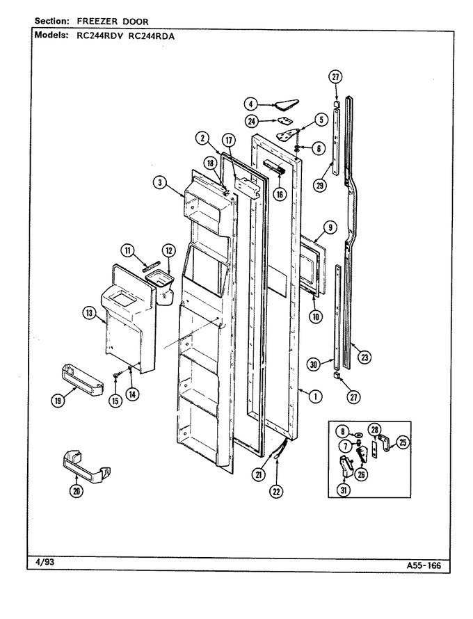 Diagram for RC244RDA (BOM: DS84B)