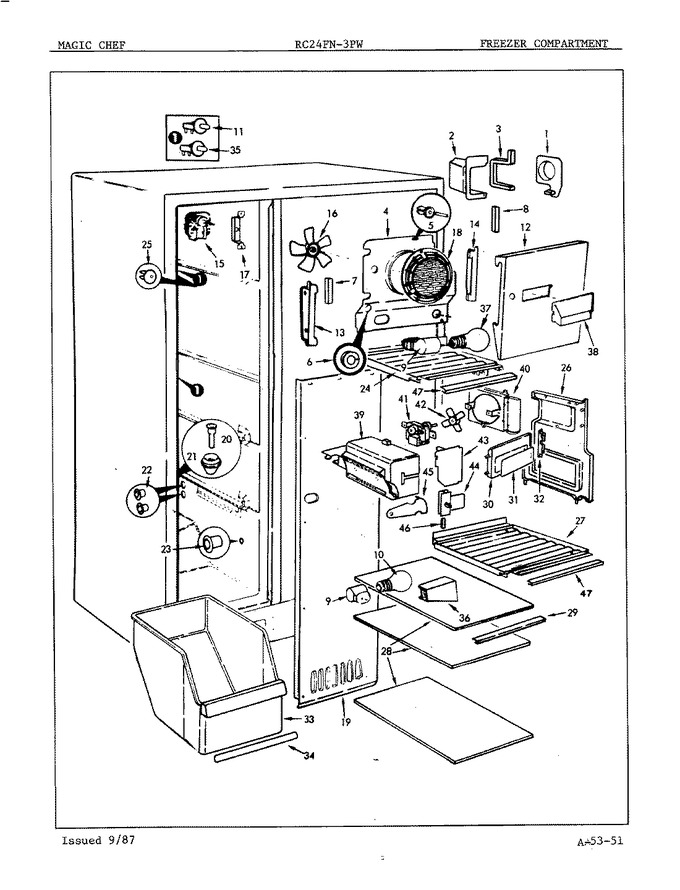 Diagram for RC24FY-3PW (BOM: 7N21A)