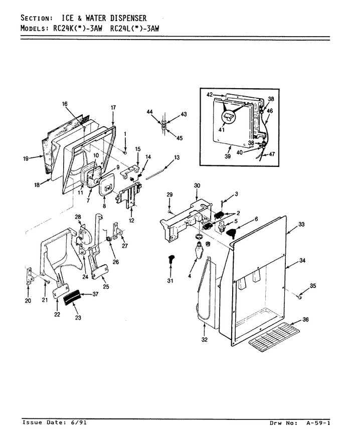 Diagram for RC24KA-3AW (BOM: AS82A)