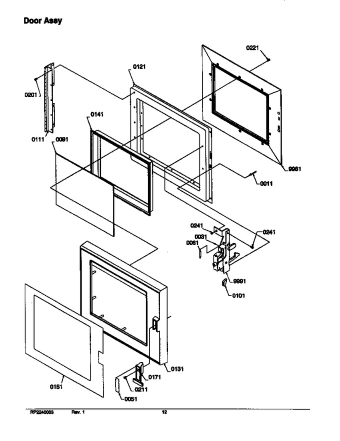 Diagram for RFS11MPLW (BOM: P1300204M)