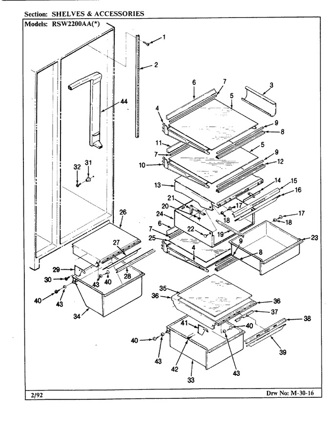 Diagram for RSW2200AAW (BOM: CM31A)