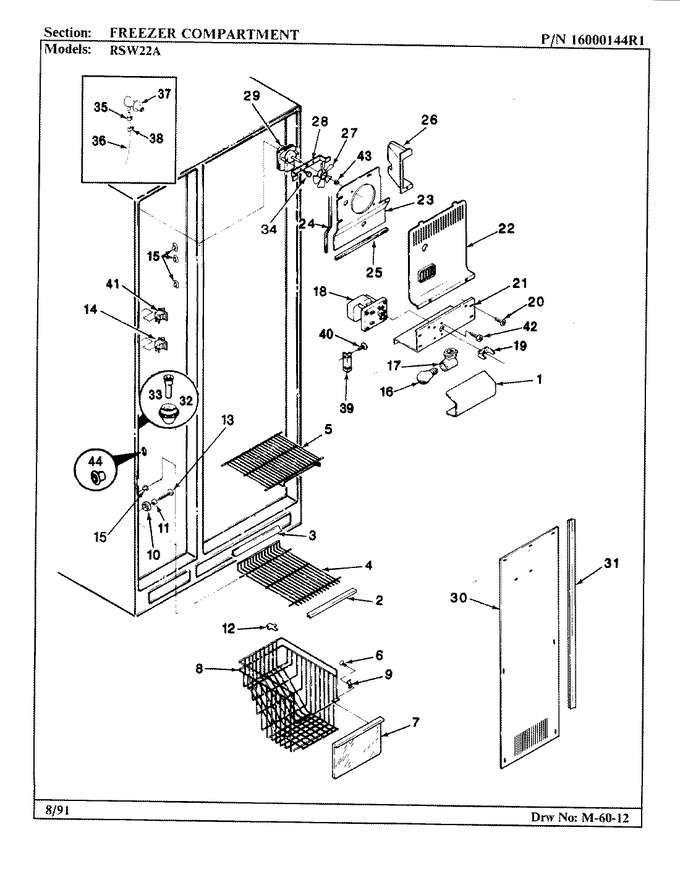 Diagram for RSW22A (BOM: 9M21A)