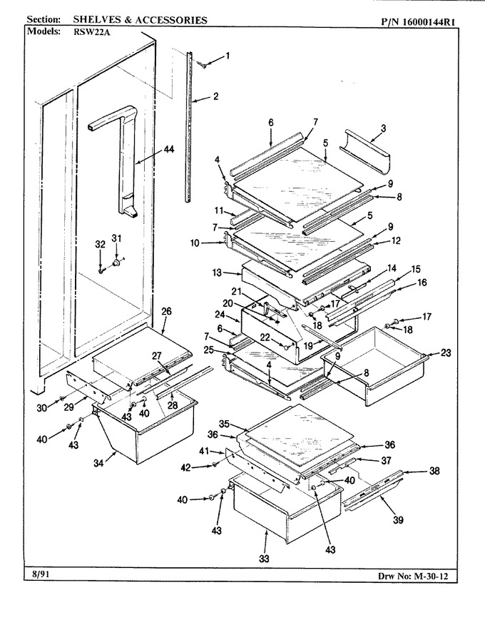 Diagram for RSW22A (BOM: 9M21A)