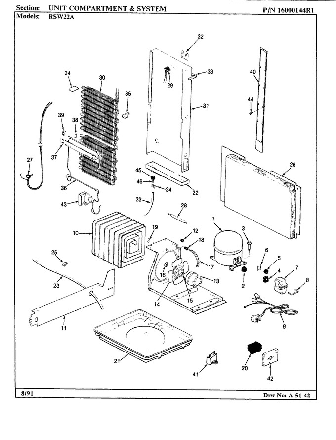 Diagram for RSW22A (BOM: 9M21A)