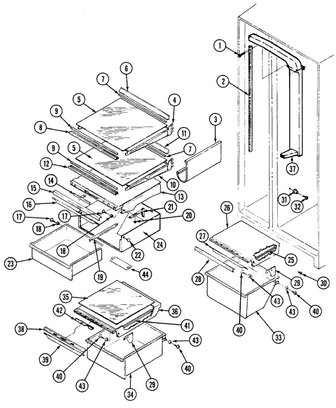 Diagram for RSW22E0CAL (BOM: DM38B)