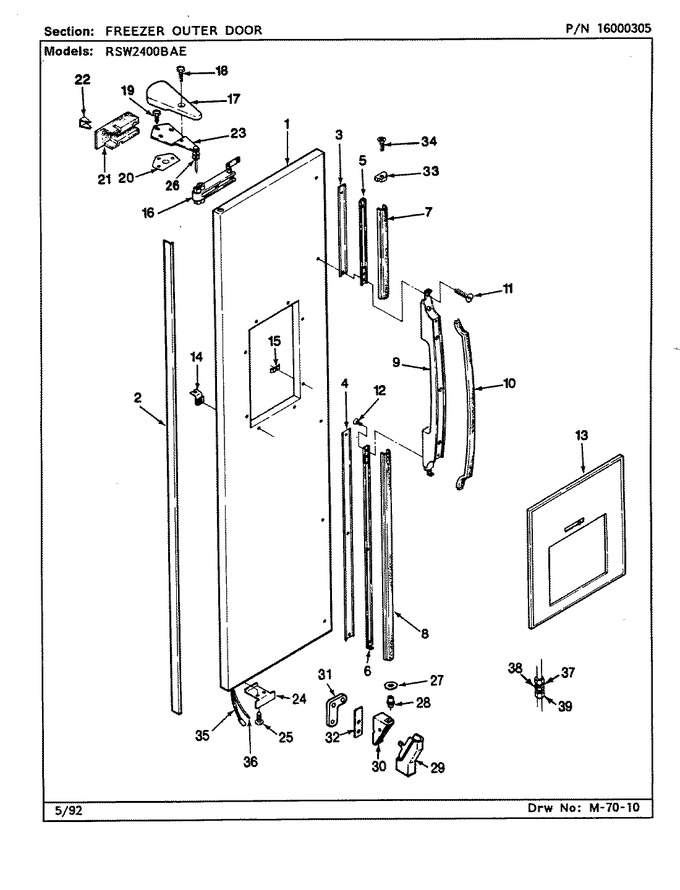Diagram for RSW2400BAE (BOM: CM86A)