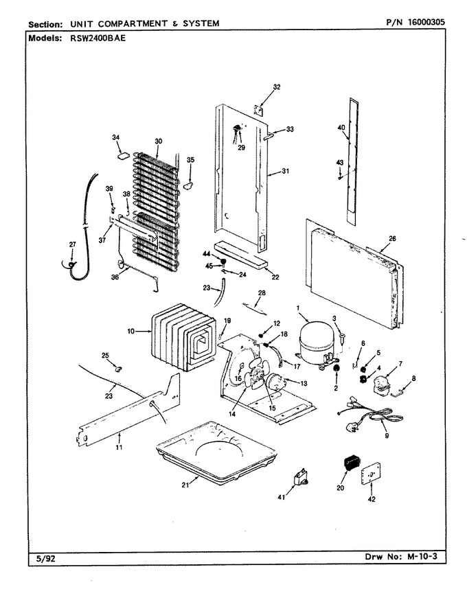 Diagram for RSW2400BAE (BOM: CM86A)