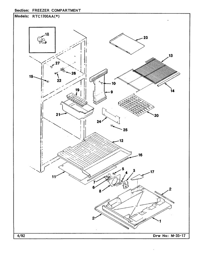 Diagram for RTC1700AAW (BOM: CH26B)