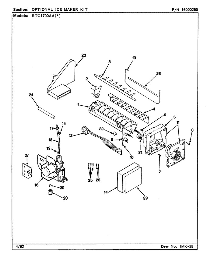 Diagram for RTC1700AAW (BOM: CH26A)