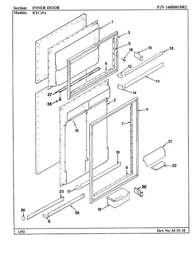 Diagram for RTC19A (BOM: BH55A)