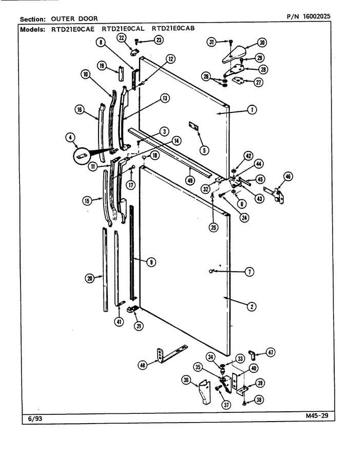 Diagram for RTD21E0CAL (BOM: DE89A)