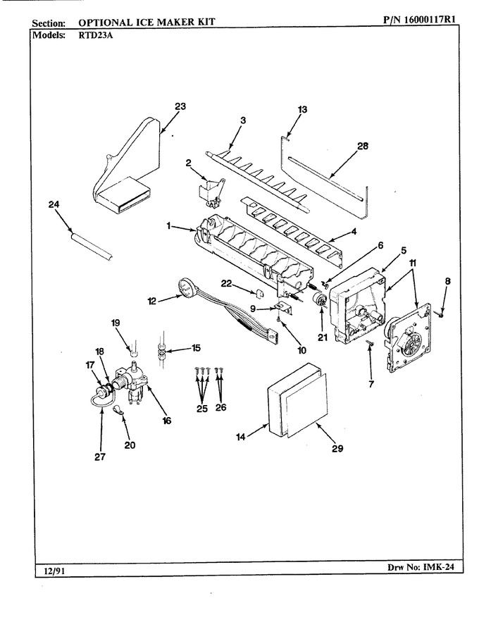 Diagram for RTD23A (BOM: 9E16A)