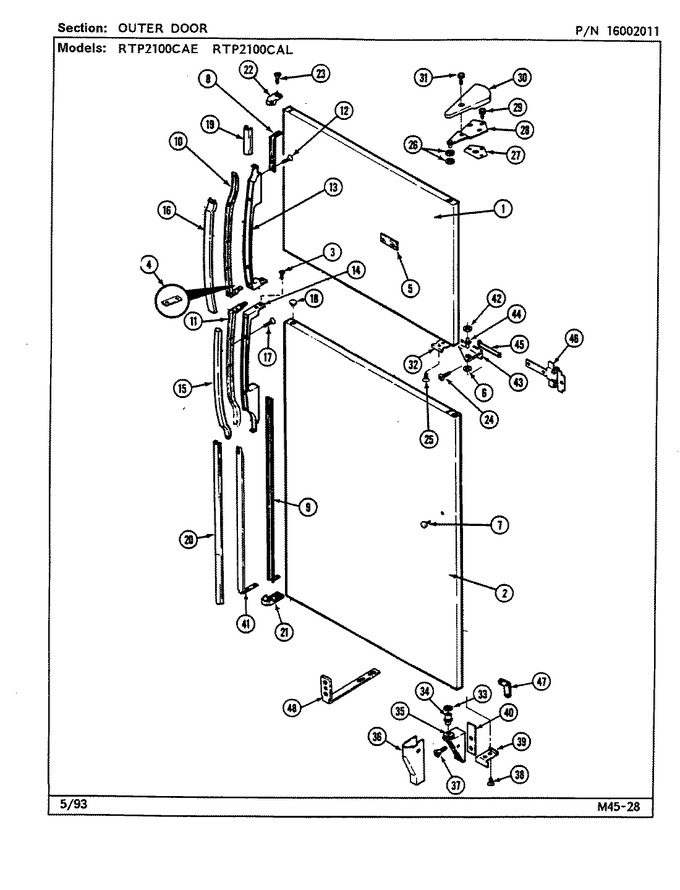 Diagram for RTP2100CAL (BOM: DH75A)