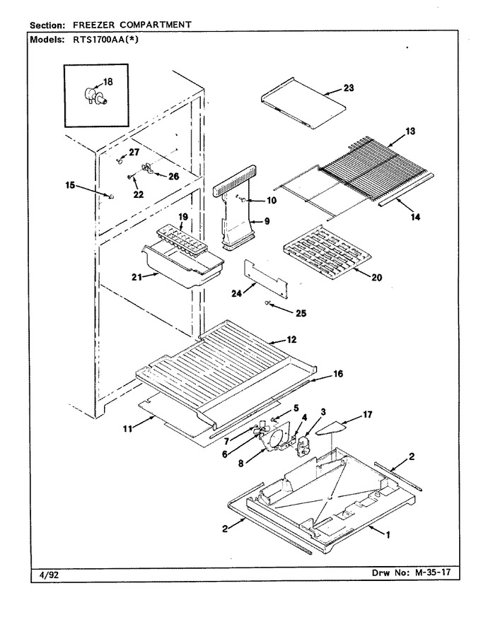 Diagram for RTS1700AAW (BOM: CH21B)