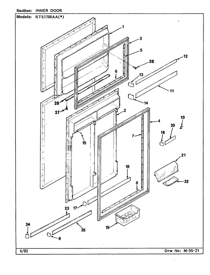 Diagram for RTS1700AAW (BOM: CH21A)