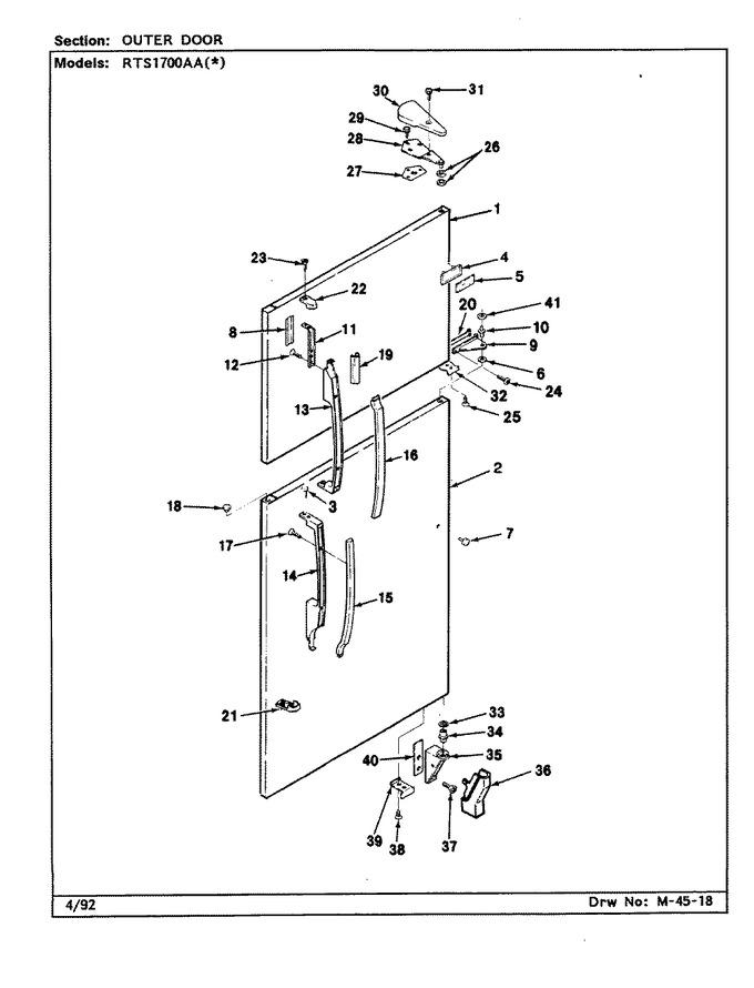 Diagram for RTS1700AAW (BOM: CH21B)