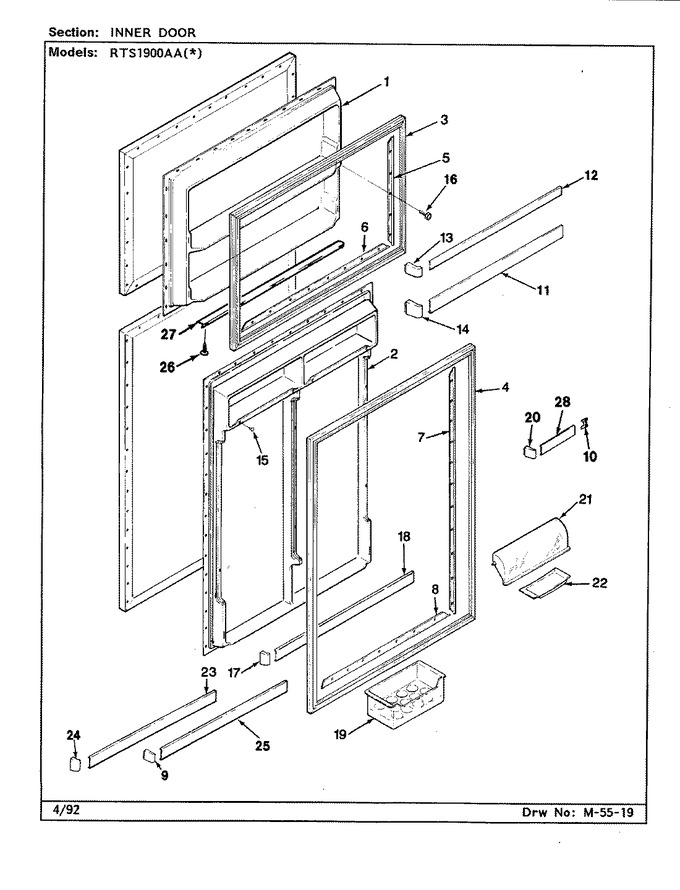 Diagram for RTS1900AAW (BOM: CH51A)