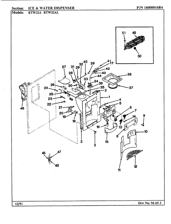 Diagram for RTW22AL (BOM: AH90E)