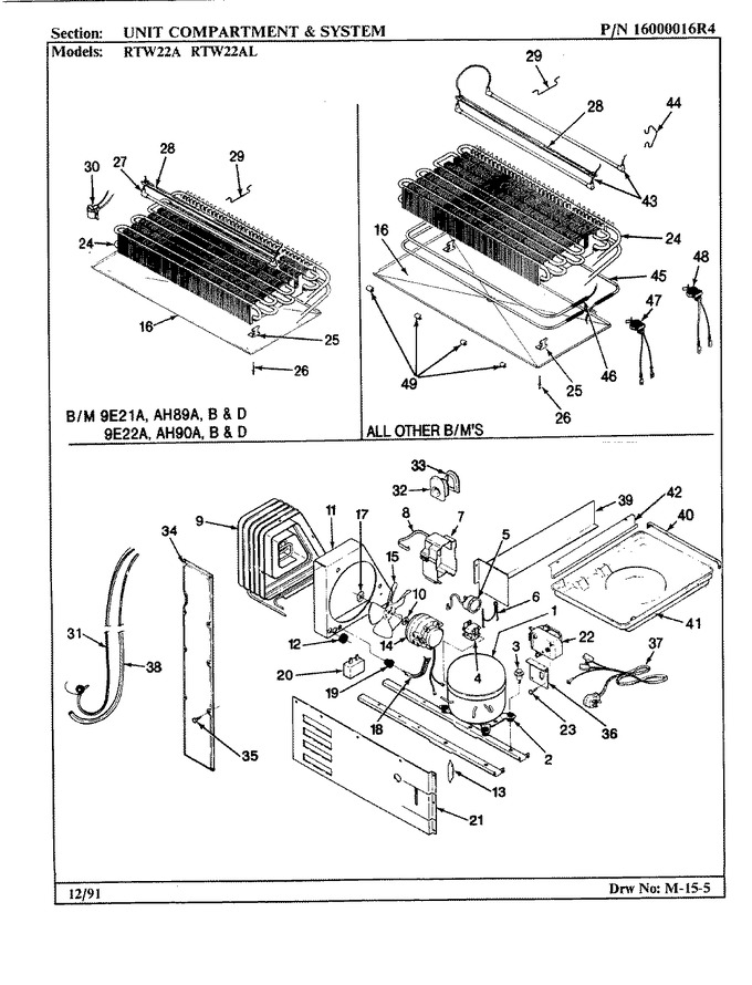 Diagram for RTW22AL (BOM: BH90B)