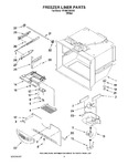 Diagram for 02 - Freezer Liner Parts