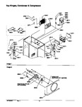 Diagram for 12 - Top Hinges, Condenser & Compressor