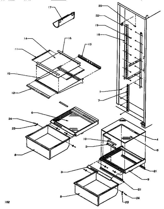 Diagram for SXD520NW (BOM: P1181101W W)