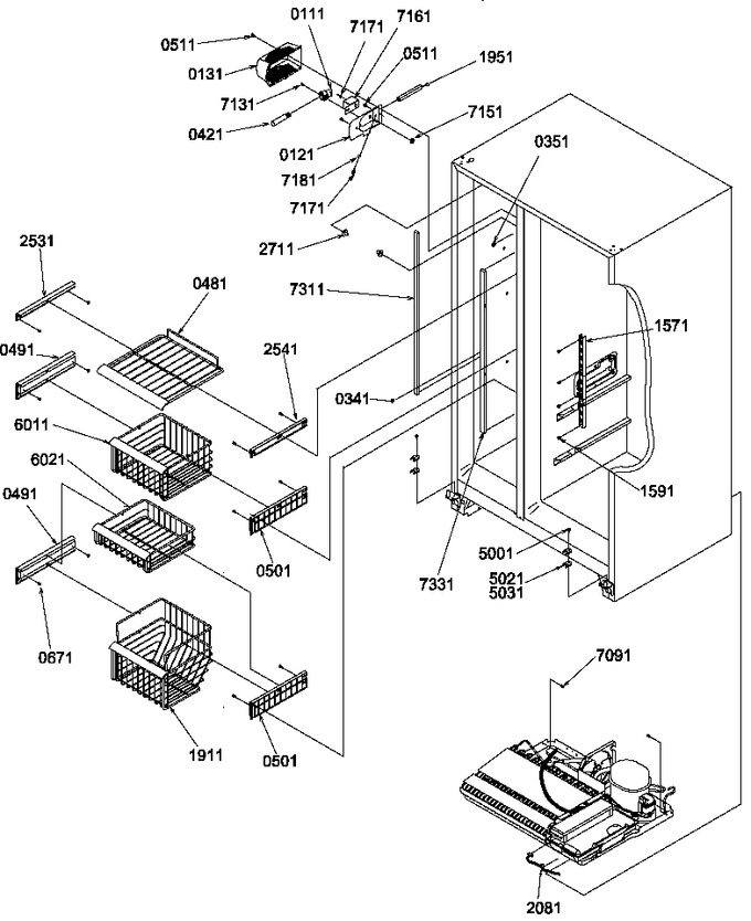 Diagram for SRDE520TBW (BOM: P1308702W W)