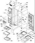 Diagram for 11 - Ref/fz Shelves, Lights, And Hinges